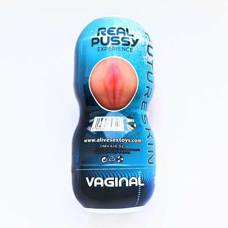 Недорогий мастурбатор-вагіна Alive Super Realistic Vagina (тріщина на кришці)