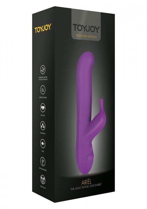 Вибромассажер Ariel Rabbit Vibrator Purple 21 х 3,5 см