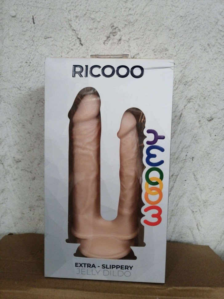 Двойной фаллоимитатор Wooomy Ricooo (мятая упаковка)