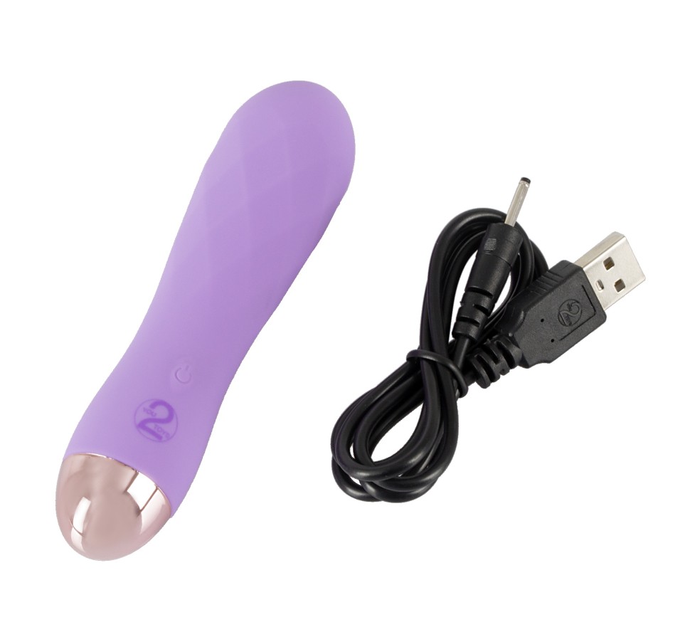 Фіолетовий міні-вібратор із незвичайною текстурою Cuties Mini Vibrator