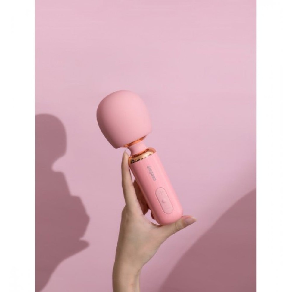 Вібратор-мікрофон Qingnan 5 Powerful Mini Wand Massager, рожевий