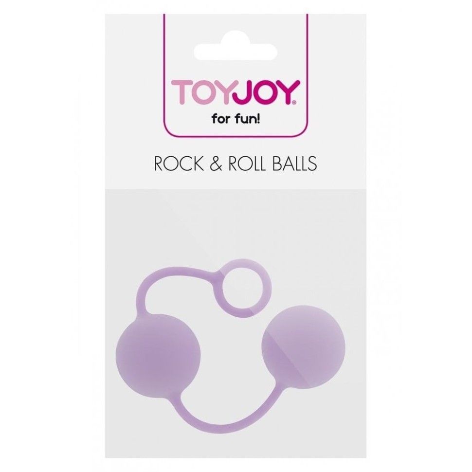 Вагінальні кульки Toy Joy Rock end Roll Balls силікон Фіолетові