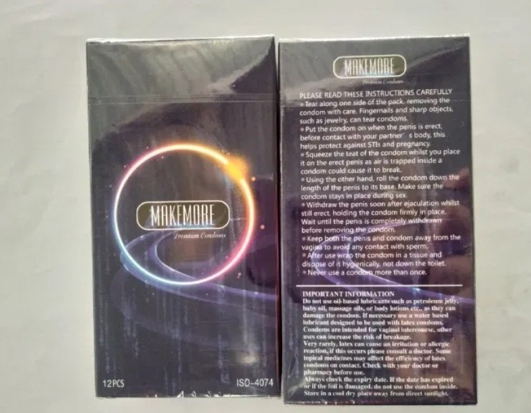 Класичні презервативи Makemore Premium Condoms (упаковка 12 шт)