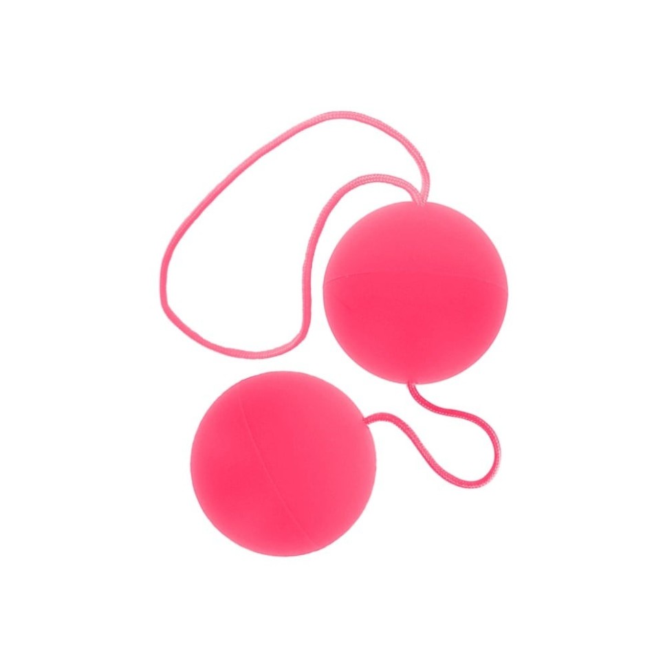 Вагінальні кульки пластикові рожеві Toy Joy