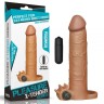Насадка для збільшення пеніса з вібрацією Add 3" Vibrating Penis Sleeve, Brown