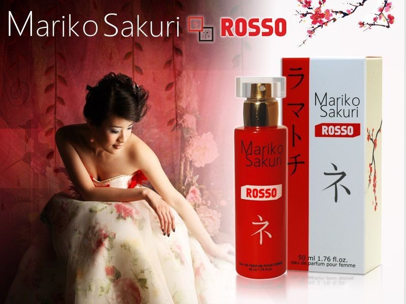 Духи с феромонами женские Aurora Mariko Sakuri ROSSO, 50 мл