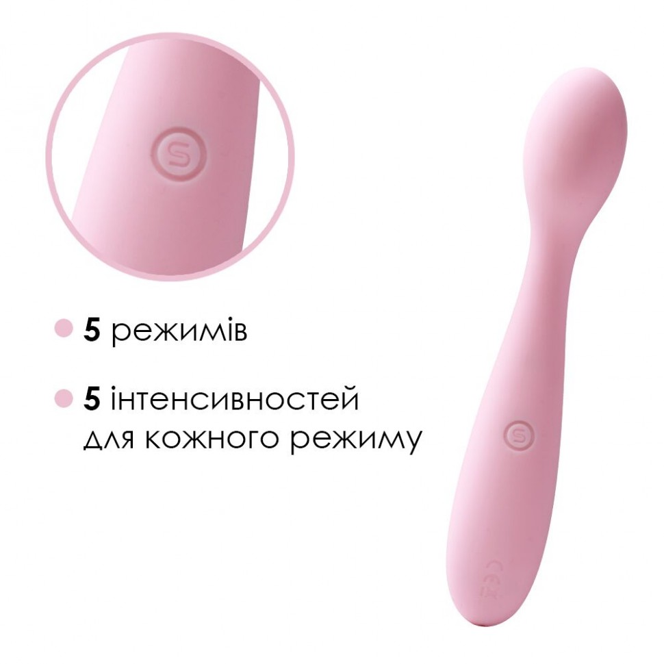 Стимулятор клитора и точки G  Svakom Keri Pale Pink (мятая упаковка)