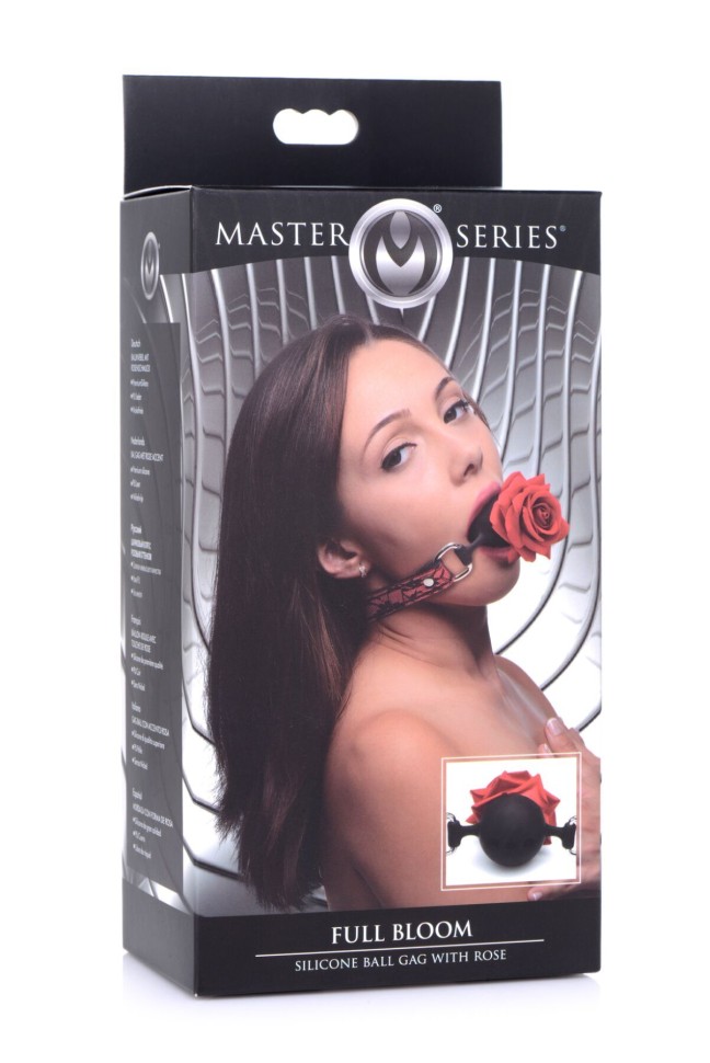 Кляп Master Series Eye-Catching Ball Gag With Rose (м'ята упаковка!!!)