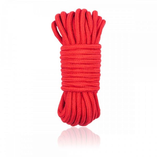 Верёвка бондажная для шибари красная 10 м