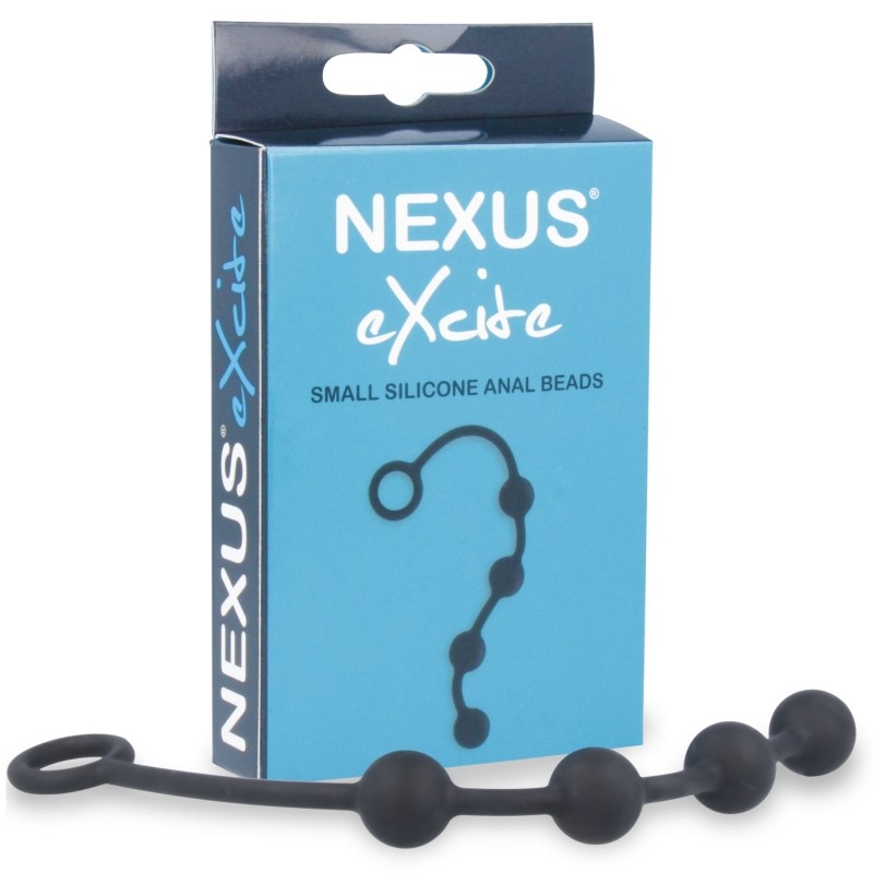 Анальні кульки Nexus Excite Small Anal Beads, силікон, макс. діаметр 2 см