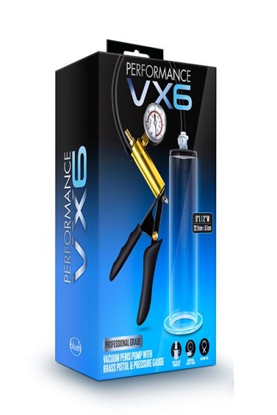 Вакуумна помпа VX6 VACUUM PENIS Pump CLEAR, Черный