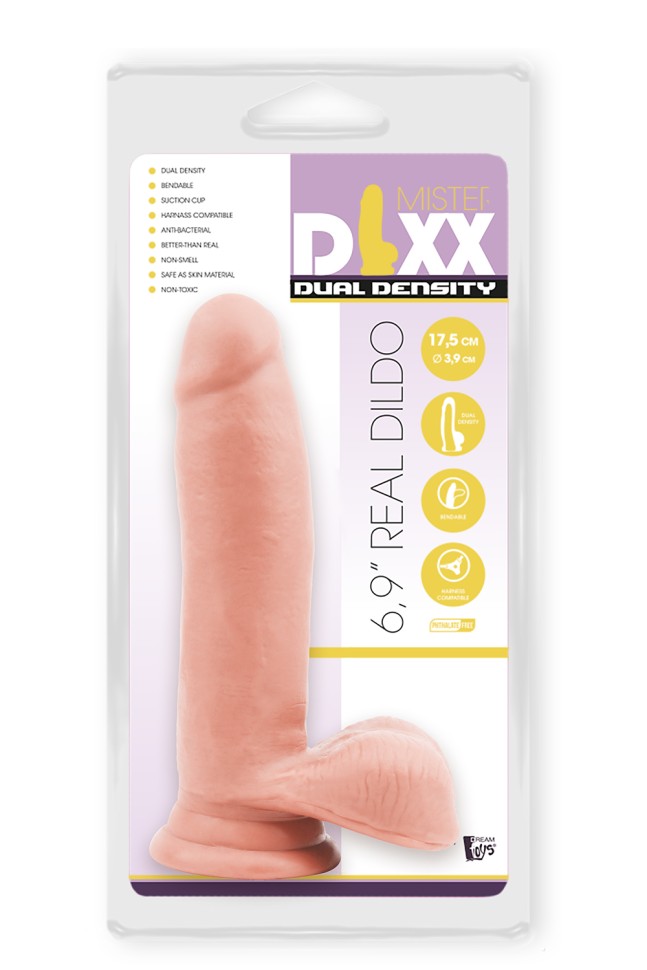 Фалоімітатор з подвійною щільністю Mr. DIXX 6.9INCH DUAL DENSITY DILDO