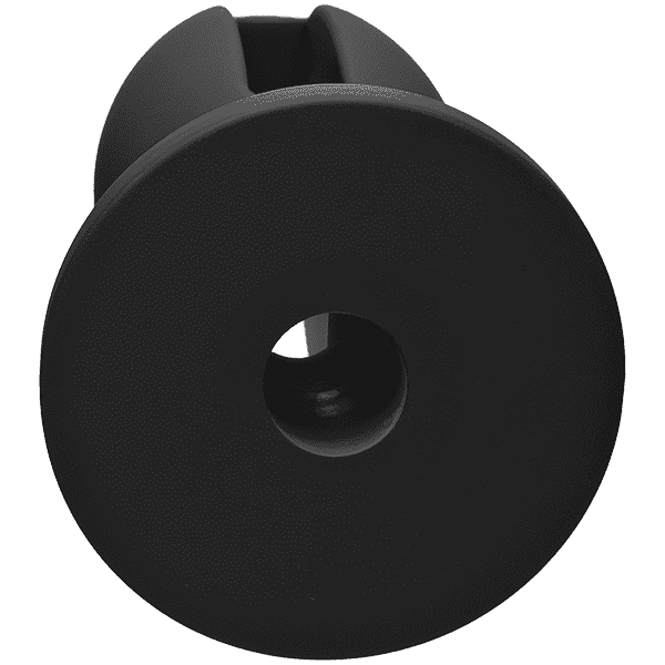 Doc Johnson Kink Lube Luge Premium Silicone Plug 5" - силиконовая анальная пробка, 11,43х4,8 см (черный)