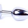 Анальний затор Boss Series - Jewellery Silver PLUG Clear S, BS6400012