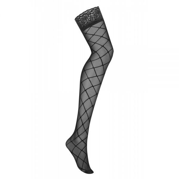 Чулки черные Obsessive S811 stockings L/XL