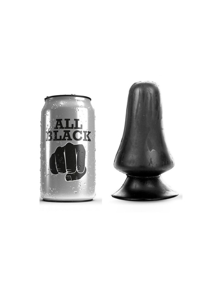 Анальний плаг для фістингу All Black AB39 12 см х 7 см, чорний