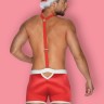 Чоловічий костюм містера Санта Клауса Obsessive Mr Claus Червоно-білий L\XL