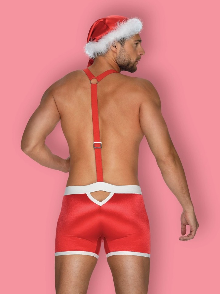 Чоловічий костюм містера Санта Клауса Obsessive Mr Claus Червоно-білий L\XL