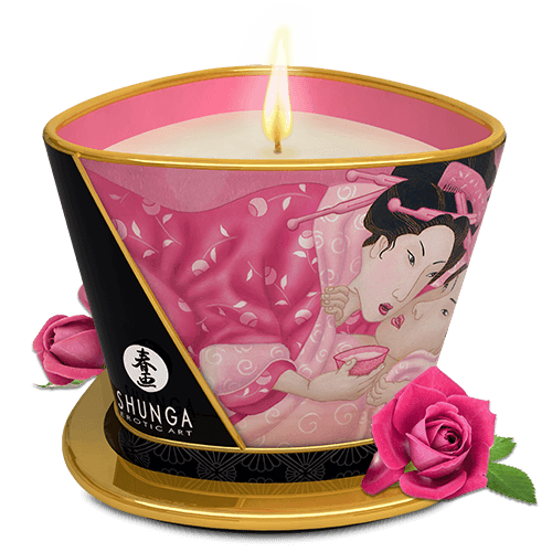 Массажная свеча Shunga Candle, 170 мл (роза)
