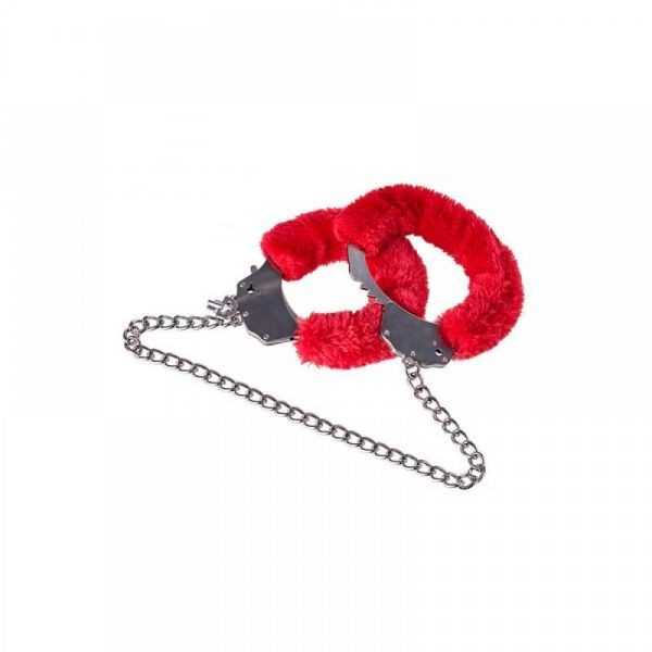 Наручники Metal Handcuff With a Long Chain , Red