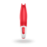 Satisfyer Vibes Power Flower - оригинальный вибромассажер, 19х4.6 см (красный)