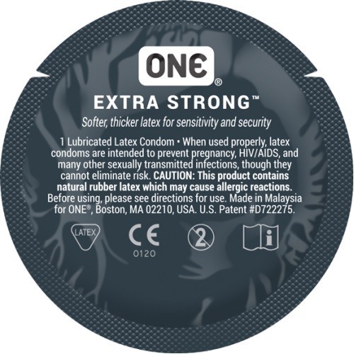 Презервативи ONE Extra Strong (міцні) (по 1 шт) (упаковка може відрізнятися кольором та малюнком)