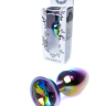 Анальний затор Boss Series - Jewellery Multicolour PLUG Clear S