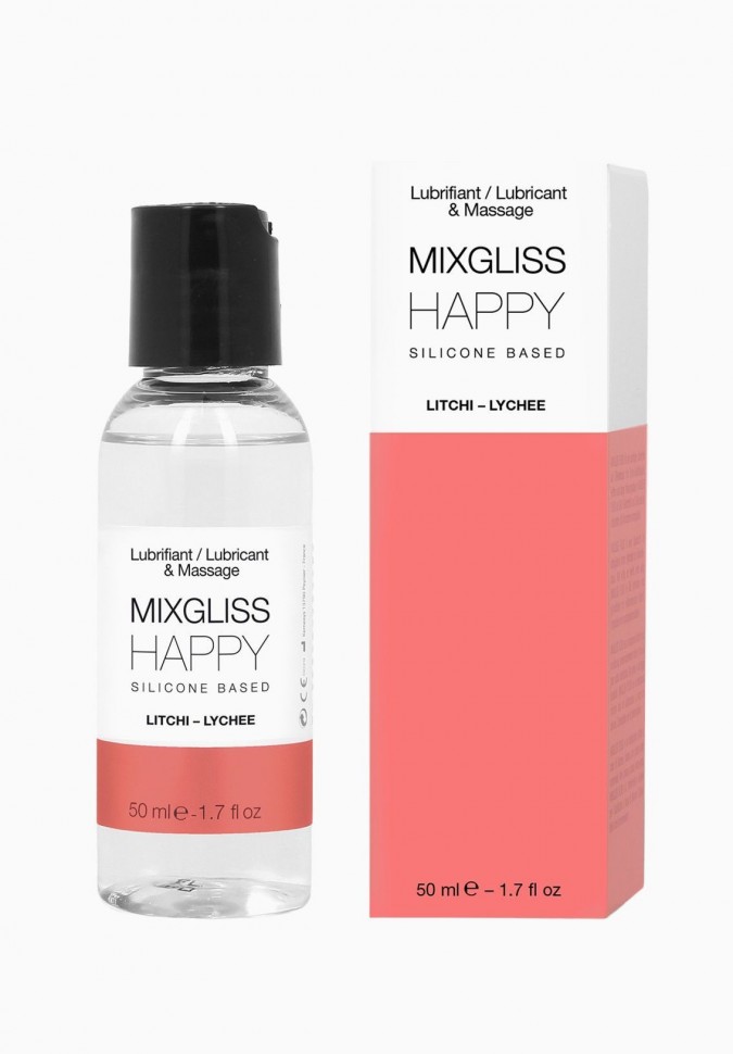 Лубрикант на силиконовой основе MixGliss HAPPY - LITCHI (50 мл) с ароматом китайского личи