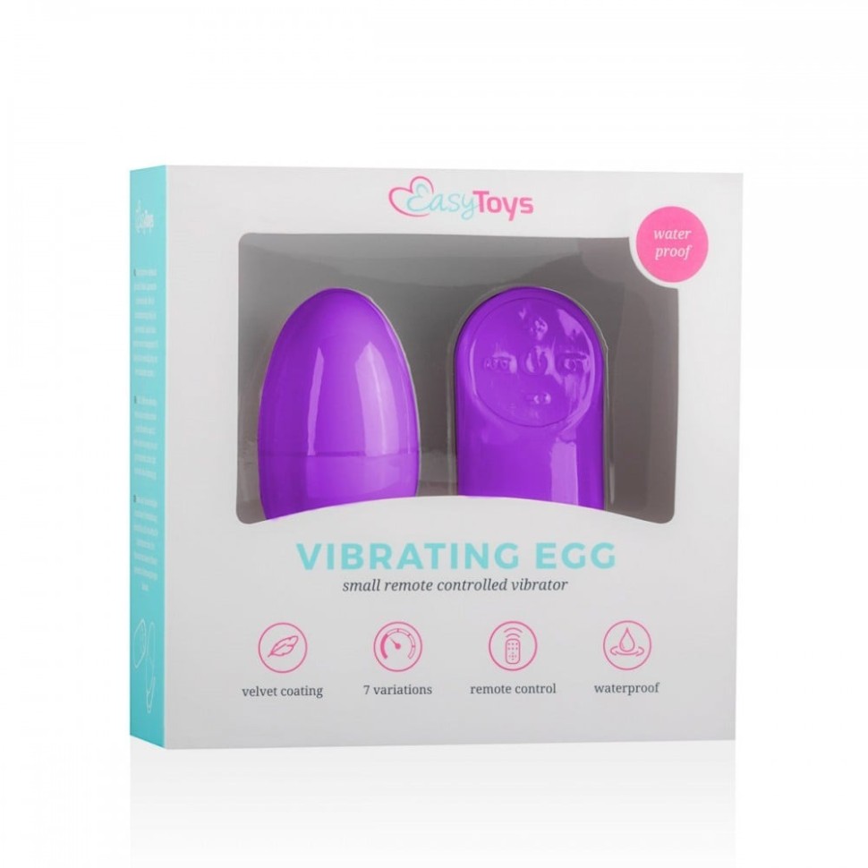 Віброяйце з пультом Easytoys Remote Control Vibrating Egg, фіолетове