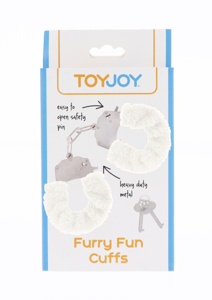 Наручники з хутром Toy Joy білі