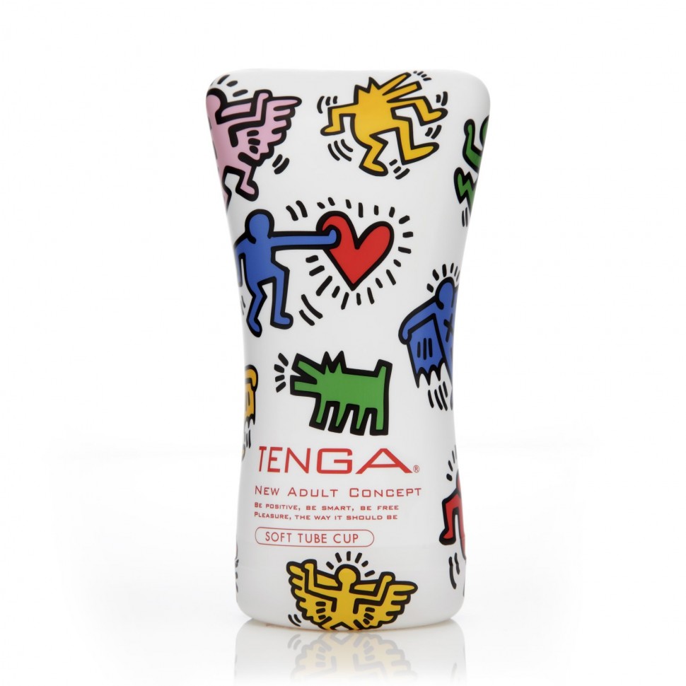 Мастурбатор Tenga Keith Haring Soft Tube Cup (мягкая подушечка) сдавливаемый