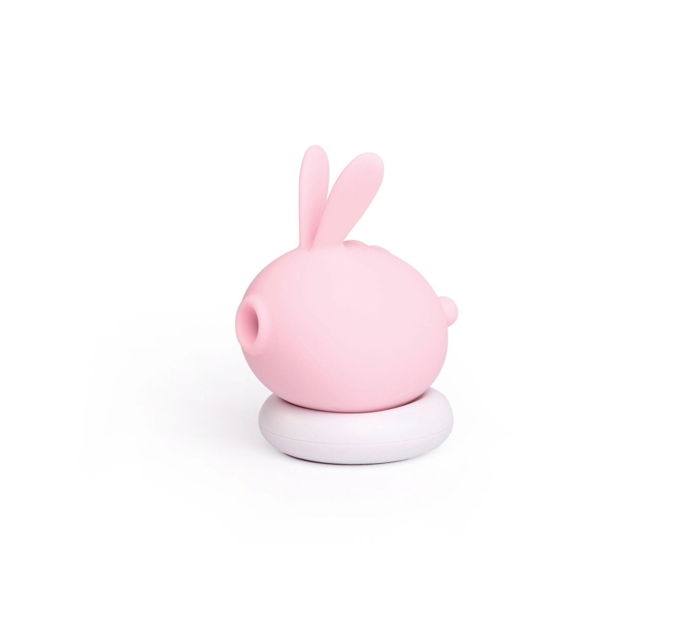Вакуумний клиторальний стимулятор з вібрацією KisToy Too Simple Pink