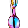 Анальний плаг із боросилікатного скла GLAMOUR GLASS CHUNKY RING PLUG