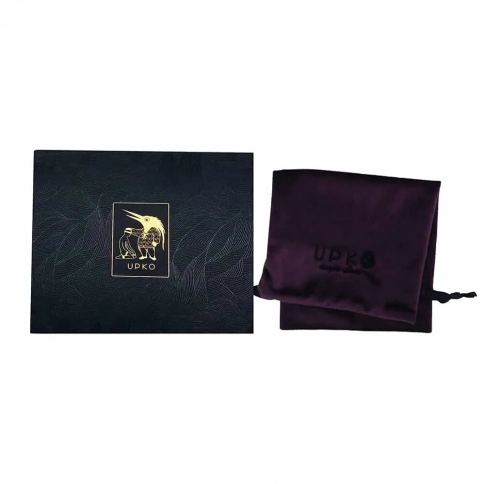 Бондажний пояс з італійської шкіри UPKO із золотистою фурнітурою, чорний, розмір L