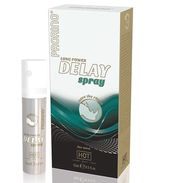 HOT Prorino long power Delay Spray - спрей для продления полового акта, 20 мл