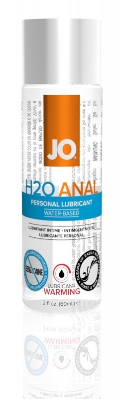 Анальна змазка System JO ANAL H2O — WARMING (60 мл) розігрівальна, на водній основі