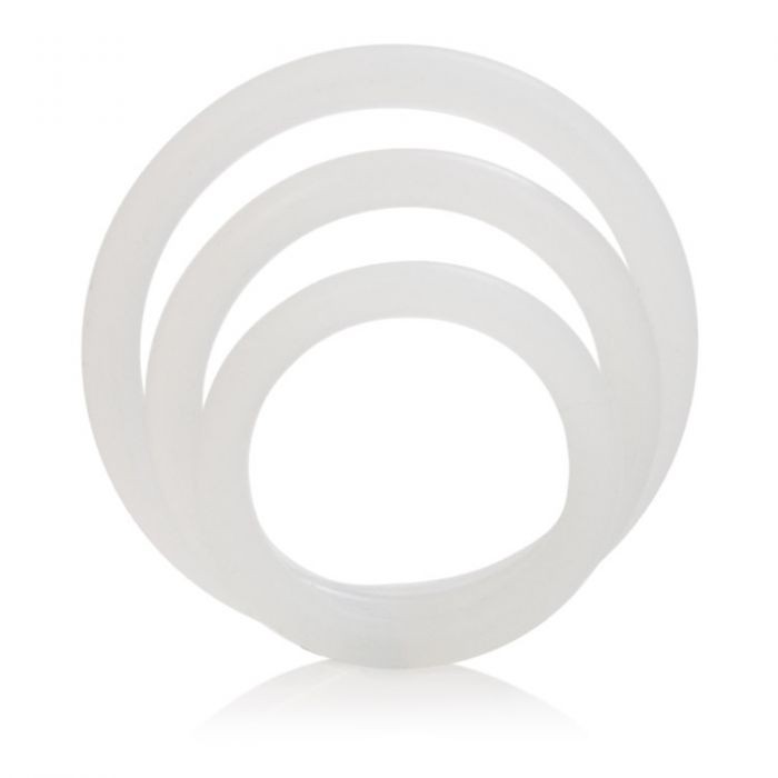 Эрекционные кольца Silicone Support Rings прозрачного цвета