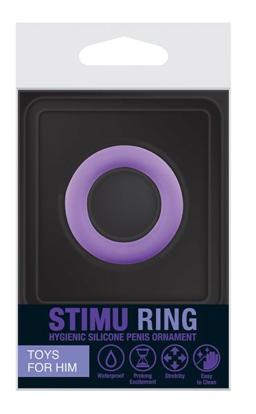 Эрекционное кольцо NEON STIMU RING, PURPLE 32MM