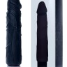 Вібратор Boss Series - Real Skin Black, (довжина 22 см, діаметр 4 см) BS6700072