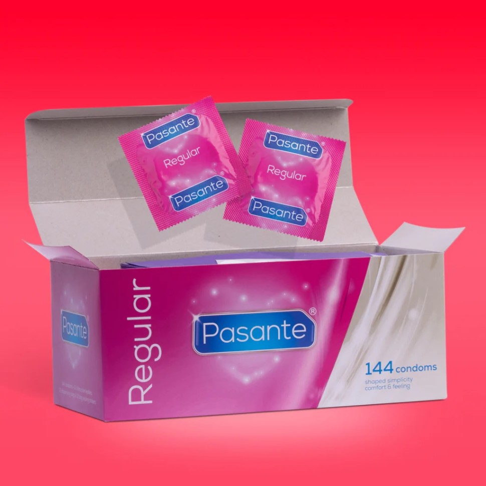 Щільнооблягаючі презервативи Pasante - Regular, №144