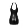 Спокуслива вінілова міні-сукня XL F278 Noir Handmade, з блискавкою, чорна