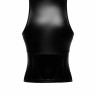 Топ Noir Handmade F324 Glam wetlook top with vinyl corset - XL
