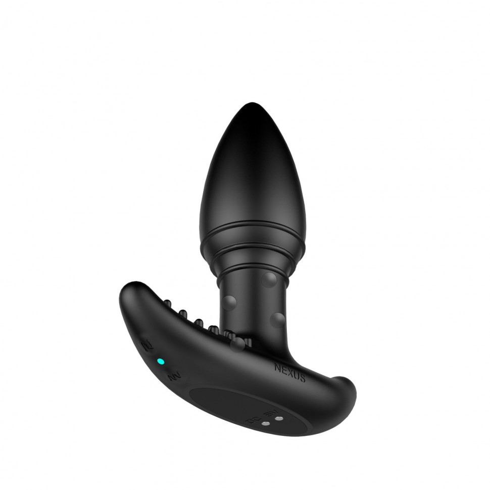 Анальна вібропробка Nexus B-stroker з масажними намистинами на ніжці з пультом Д/КУ