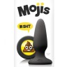NS Novelties Mojis Plug #SHT Medium - средняя анальная пробка, 8х3,7 см (черный)