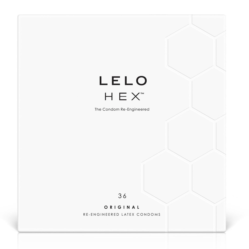 Презервативи LELO HEX Condoms Original 36 Pack  (м'ята упаковка!!!)