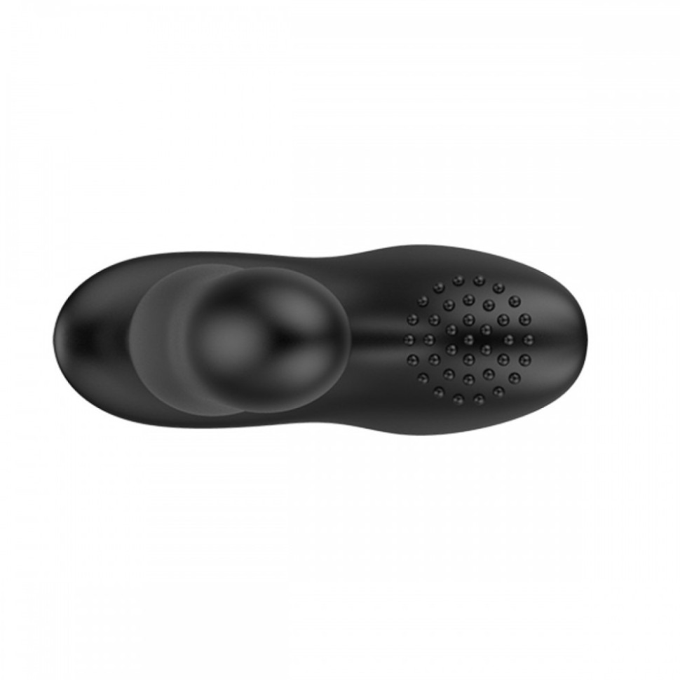 Масажер простати з вібрацією та накачуванням Boost Nexus, силіконовий, чорний, 13 х 3.7 см