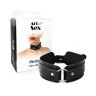 БДСМ нашийник з кільцем Art of Sex - Martina Collar with ring, натуральна шкіра,  колір чорний