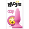 NS Novelties Mojis Plug #WTF Medium - средняя анальная пробка с эмоджи, 8х3,7 см (розовый)