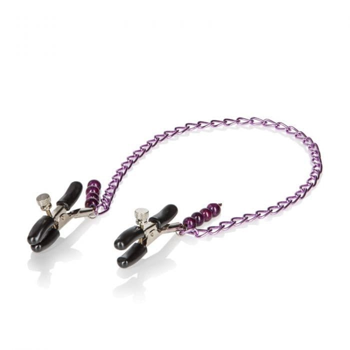 CalExotics Purple Chain Nipple Clamps зажимы для сосков