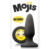 NS Novelties Mojis Plug #OMG Medium - средняя анальная пробка, 8х3,7 см (черный)